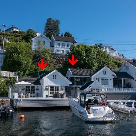 Luxurious Boathouse With Private Dock In The Best Location In Arendal Kültér fotó