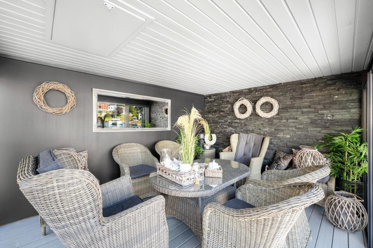 Luxurious Boathouse With Private Dock In The Best Location In Arendal Kültér fotó